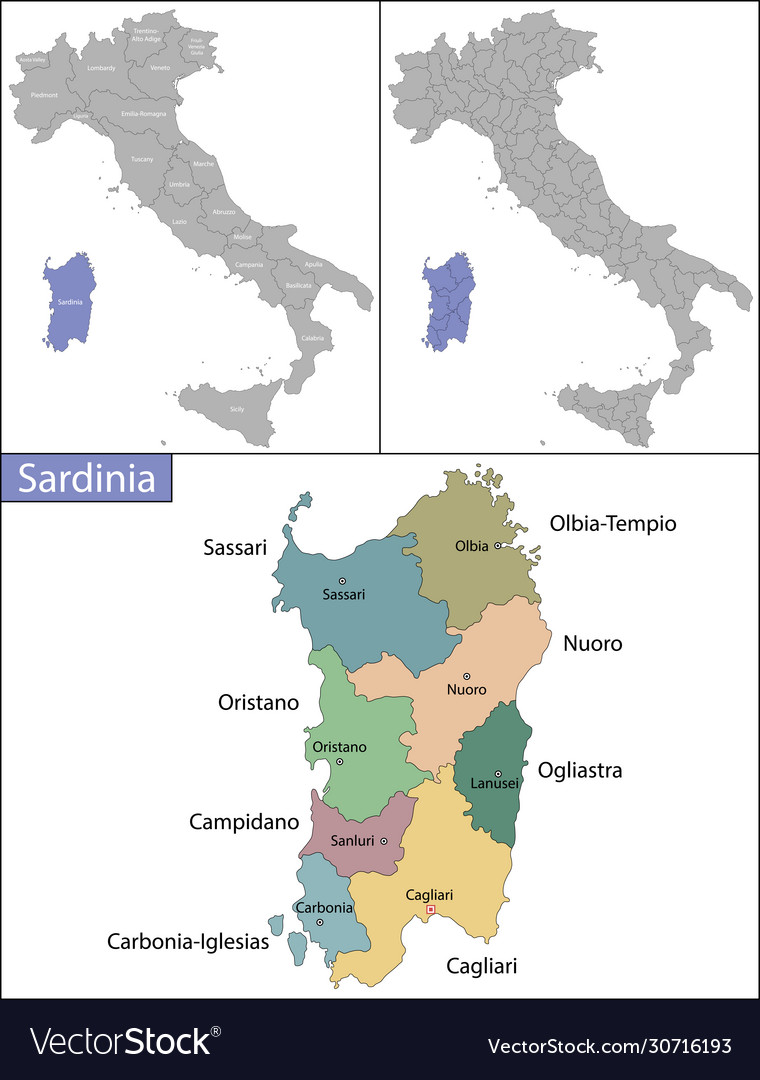 Остров сардиния карта