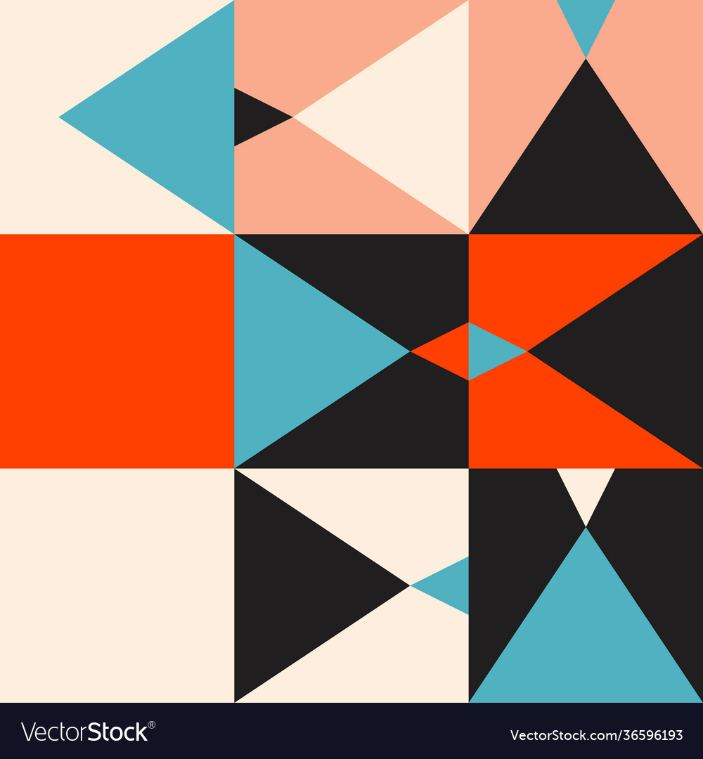 Triangle abstract pattern design vector image Triangle abstract pattern design