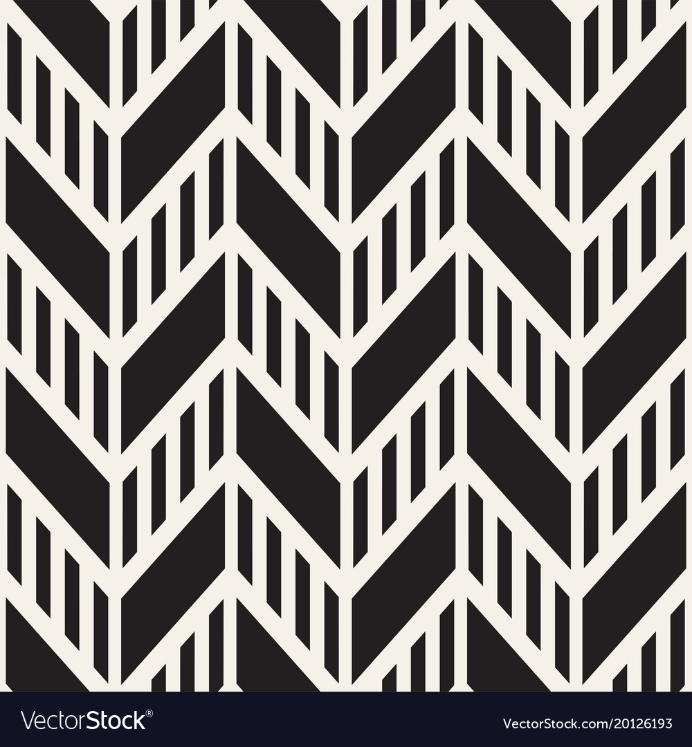 Zigzag Line Pattern - Monochrome