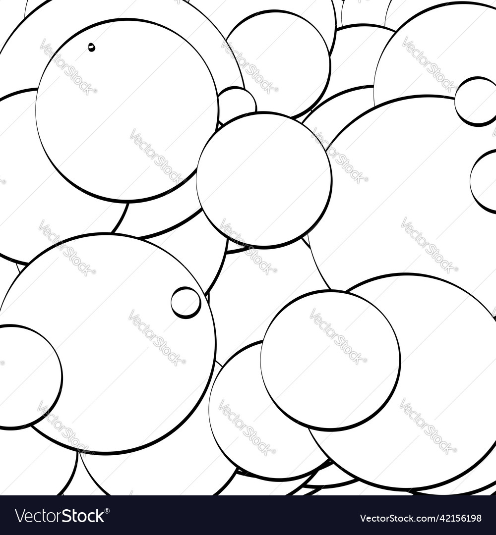 Abstract overlapping circles pattern