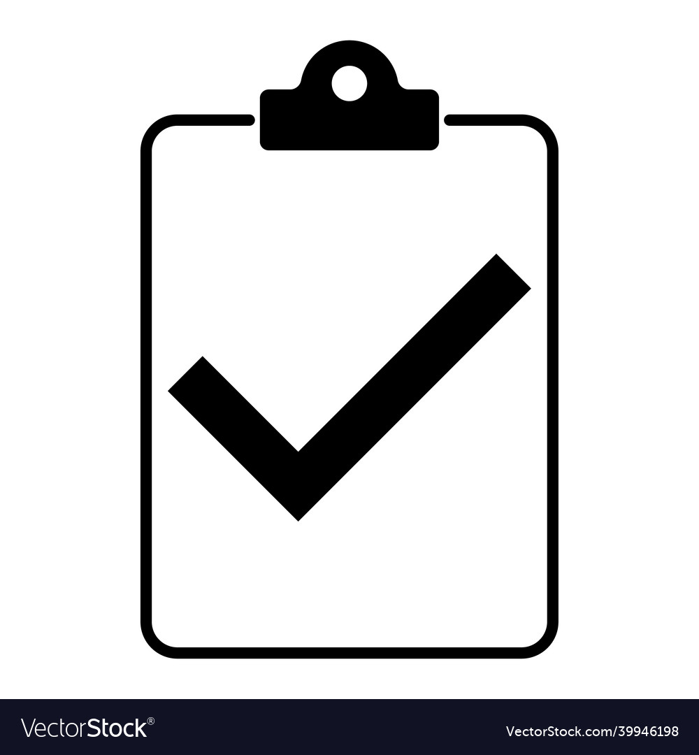 Check list checklist flat web icon isolated