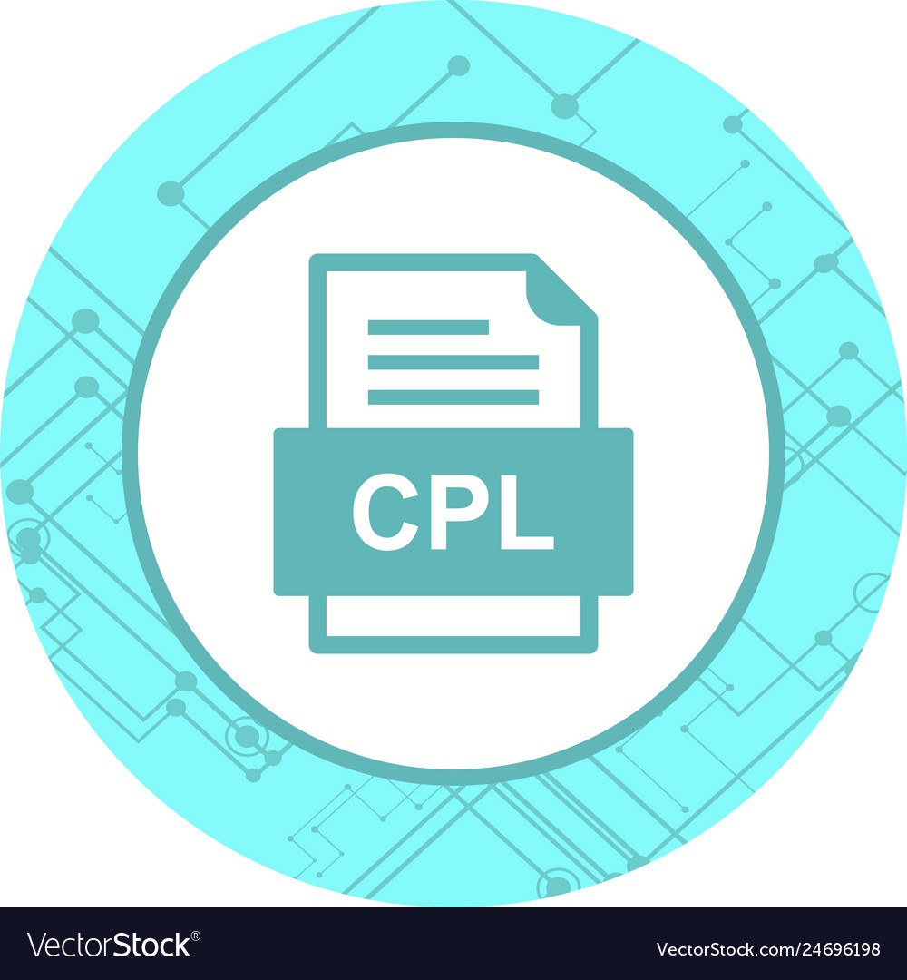 Cpl file document icon