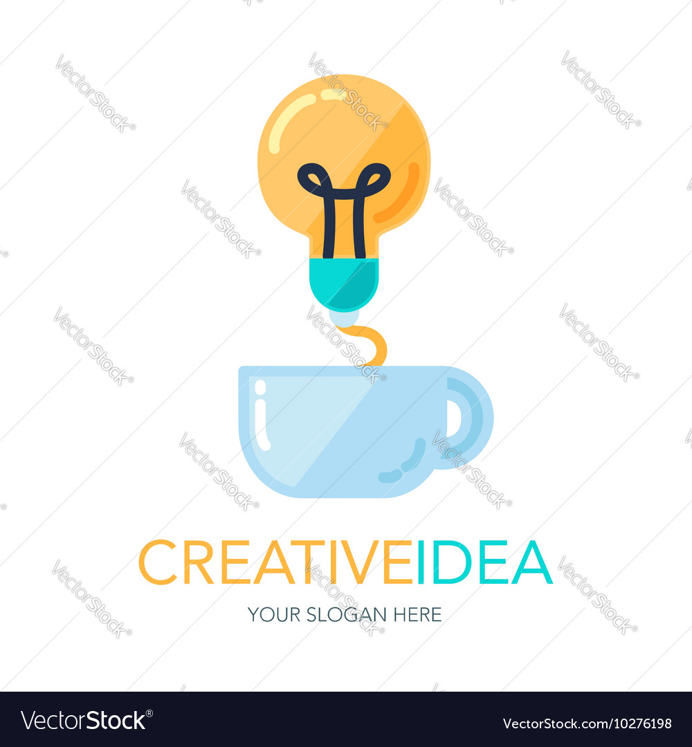 Creative success idea logo Royalty Free Vector Image