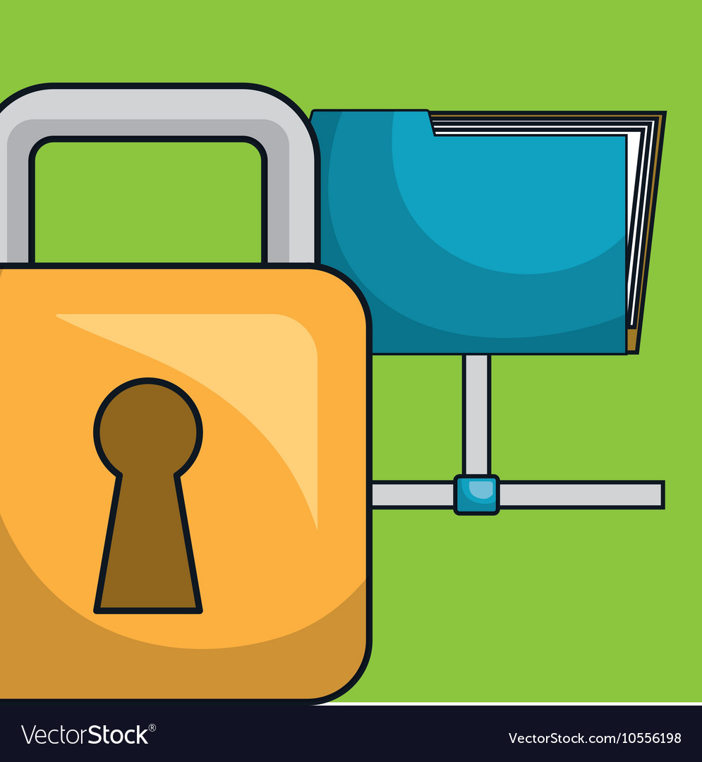 Files data padlock icon