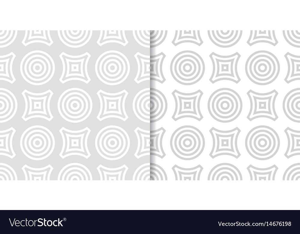 Geometric round shape seamless pattern