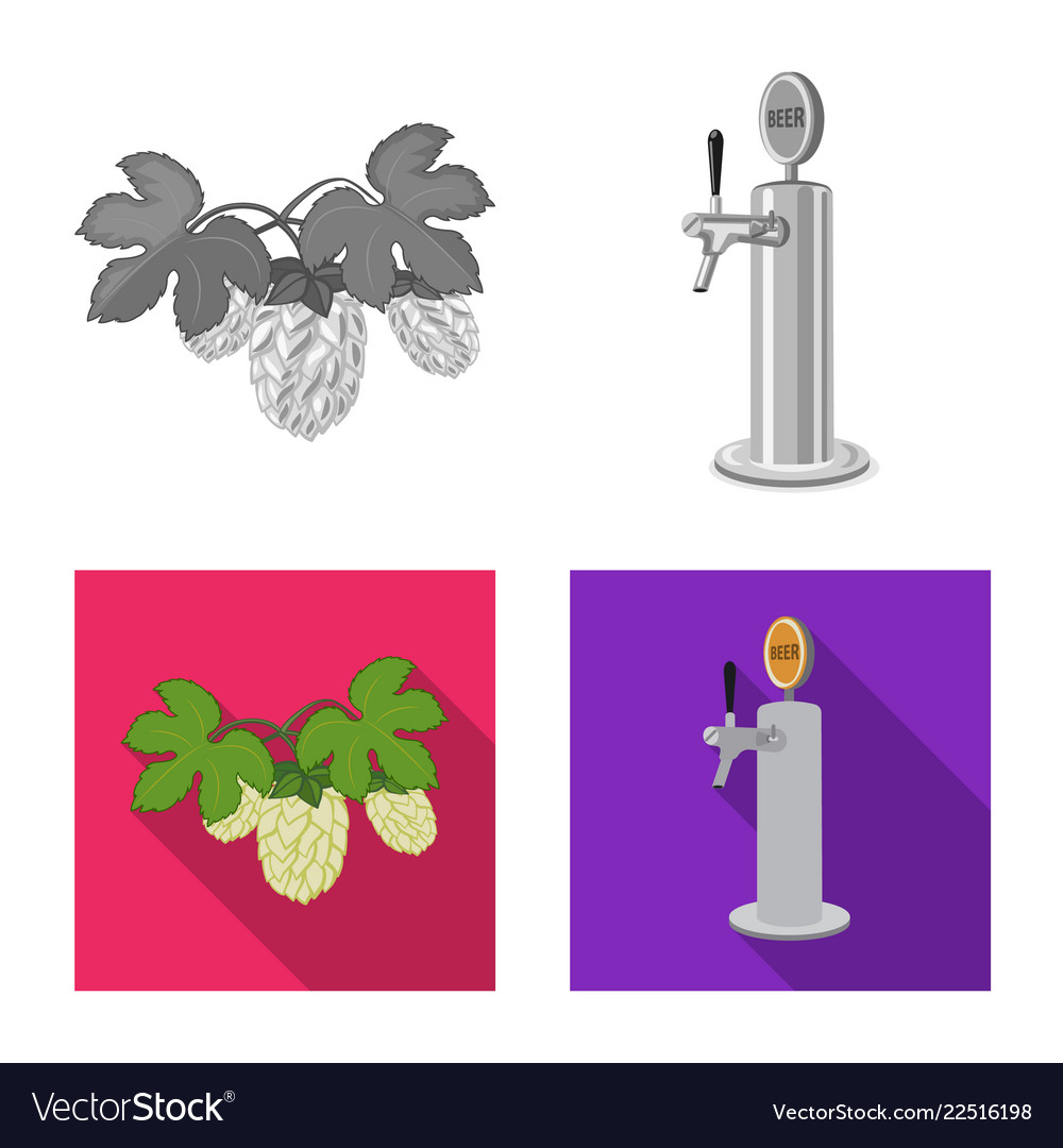 Isolated object of pub and bar symbol set
