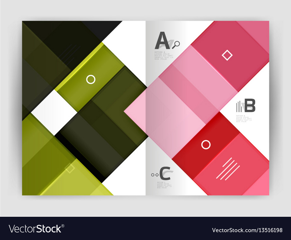 Set of front and back a4 size pages business