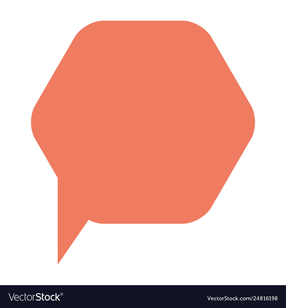 Speech bubble isolated icon