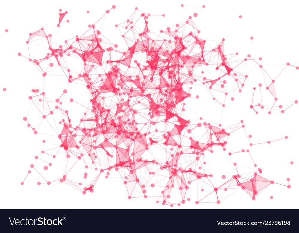 Triangles blood texture dots abstract red net