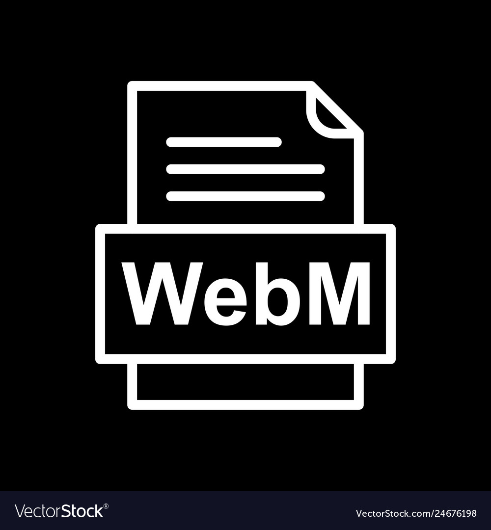 Webm file document icon
