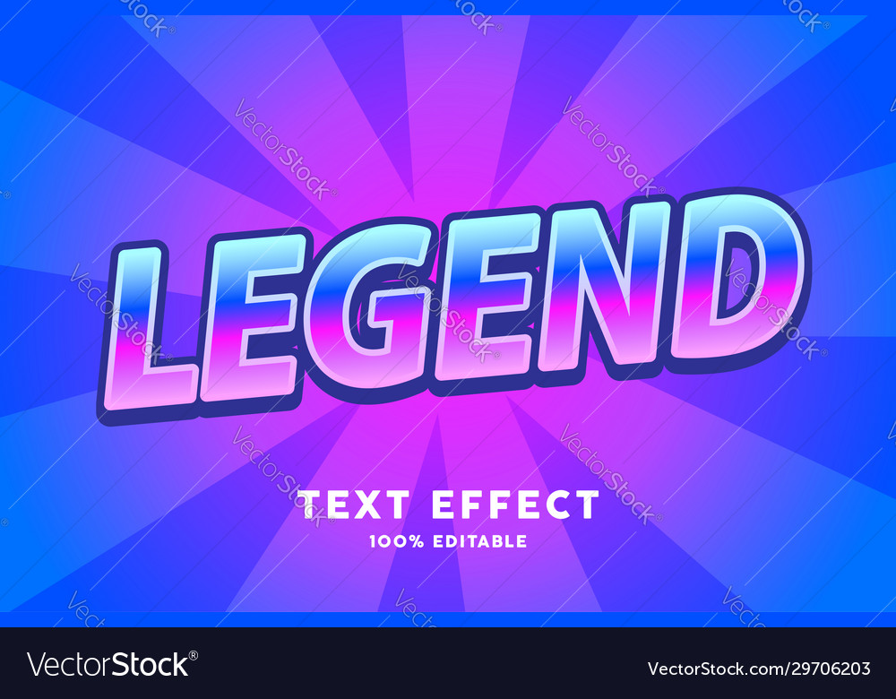 Gradient sticker with zoom style text effect