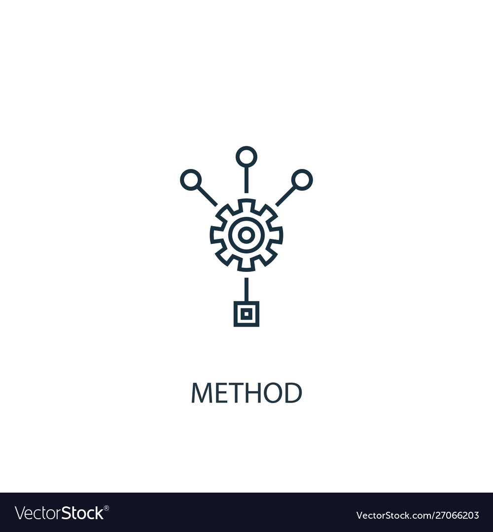 Method concept line icon simple element
