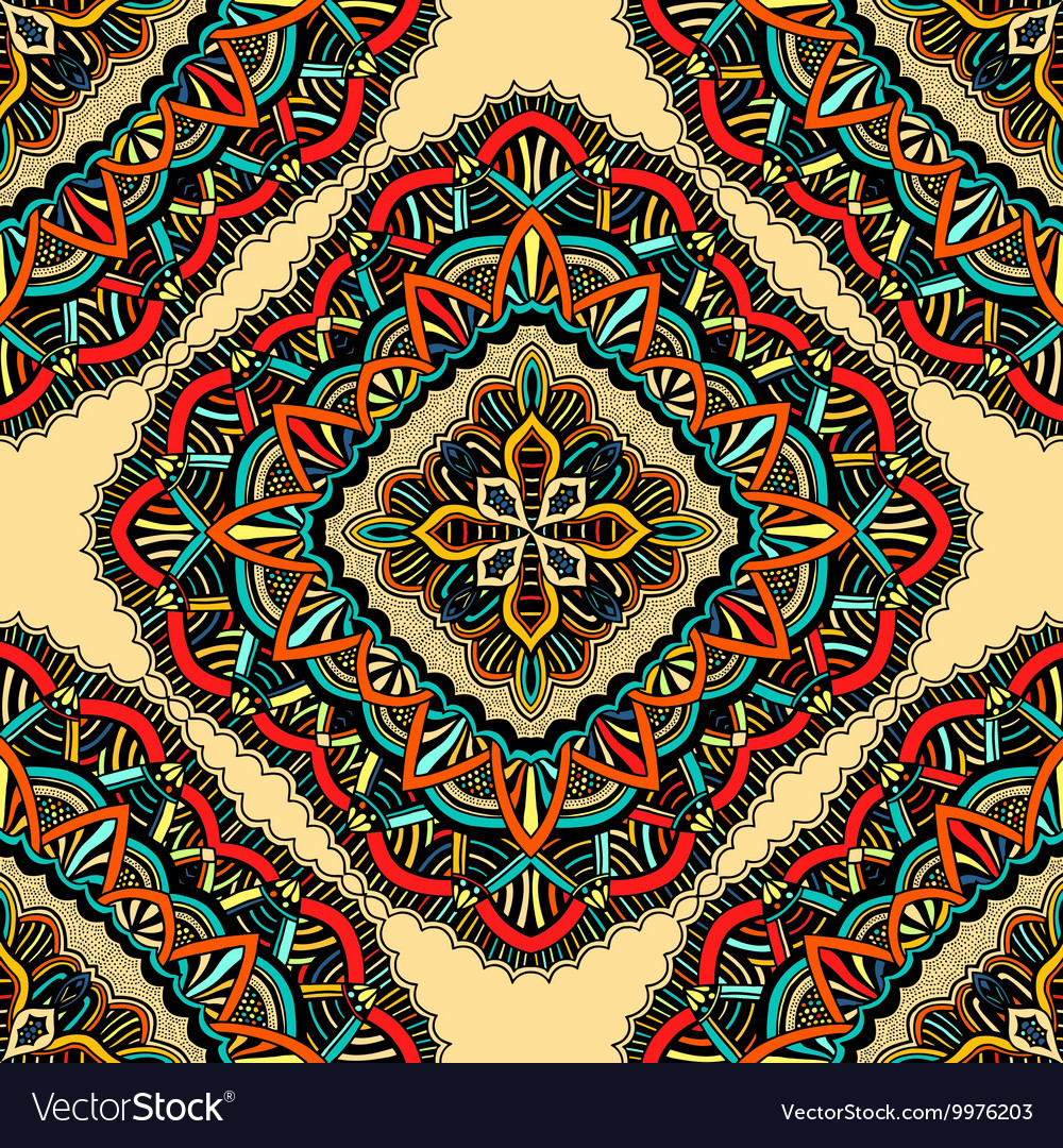 Round seamless pattern