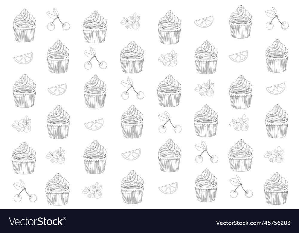 Texture pattern for fabrics background of muffin Vector Image Texture pattern for fabrics background of muffin