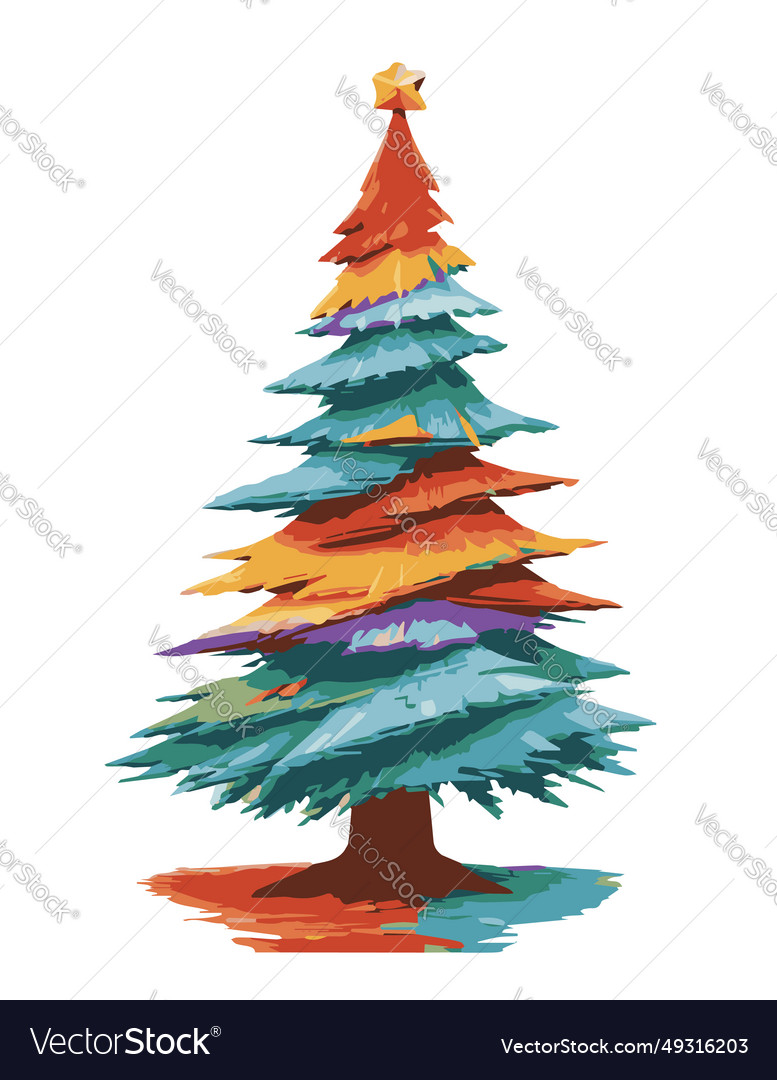 Jahr Baum ist das Hauptattribut vector image Jahr Baum ist das Hauptattribut