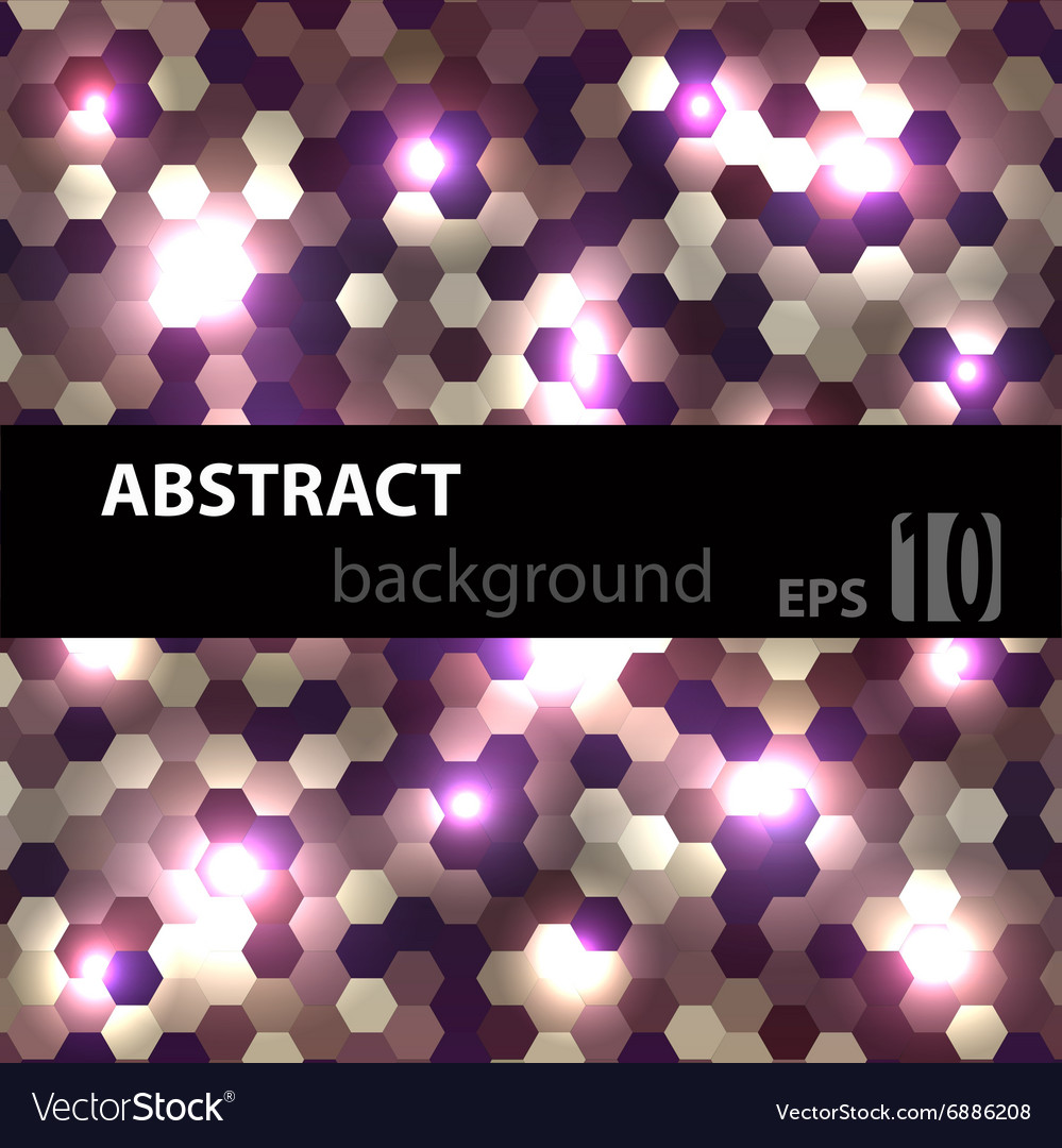 Blue abstract techno background with hexagons