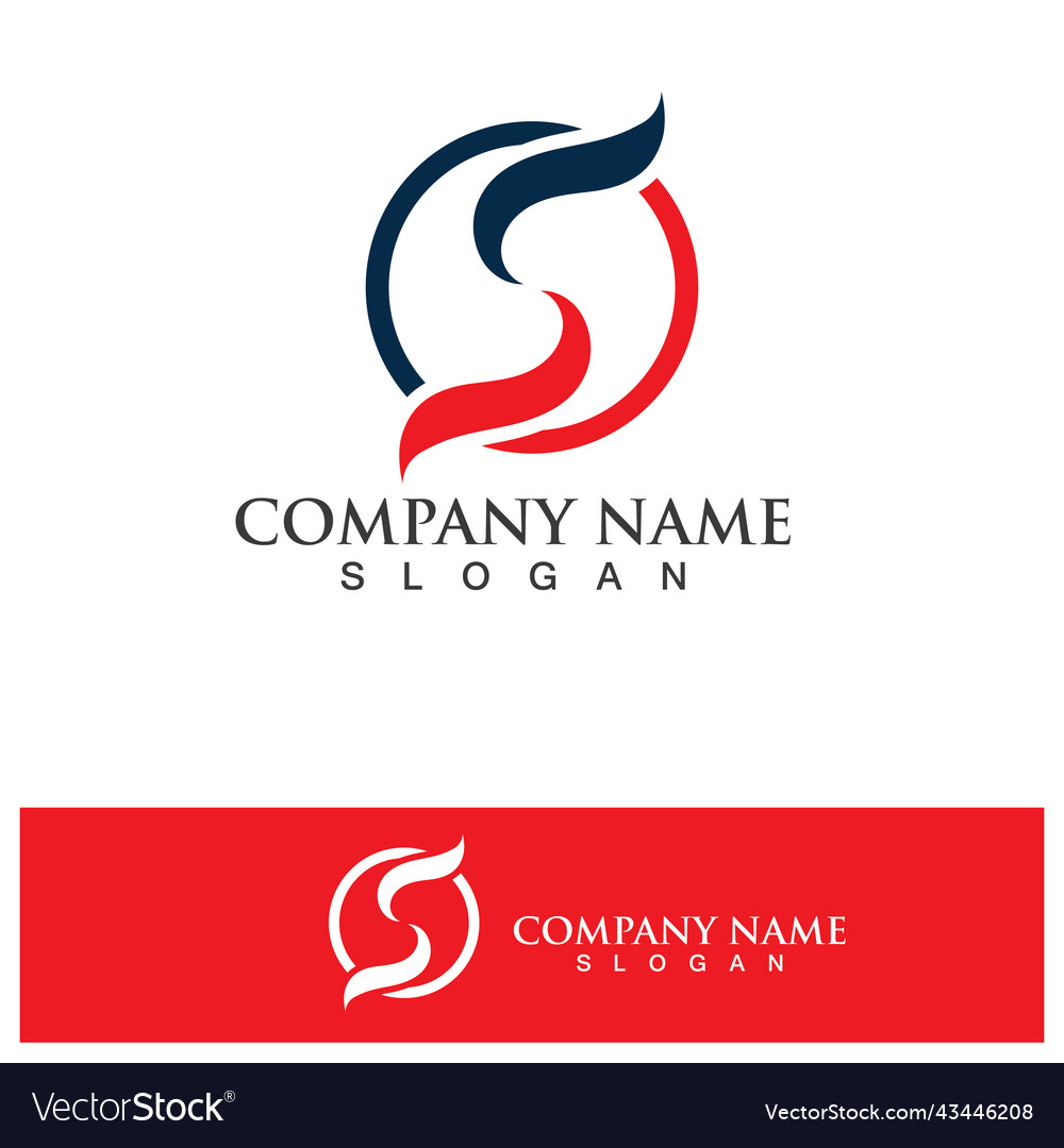 Business corporate letter s logo design Royalty Free Vector