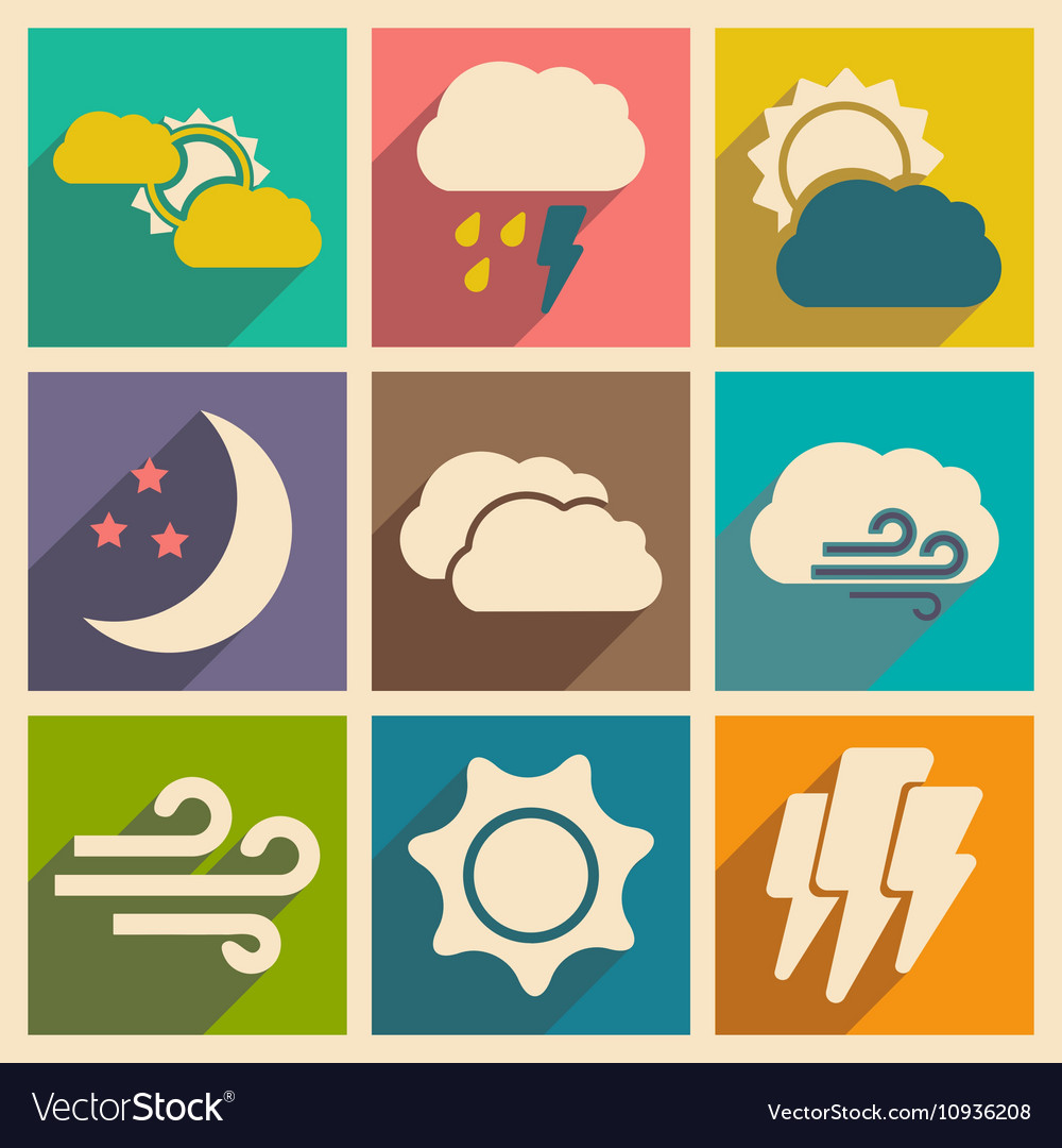 Flat with shadow concept and mobile application