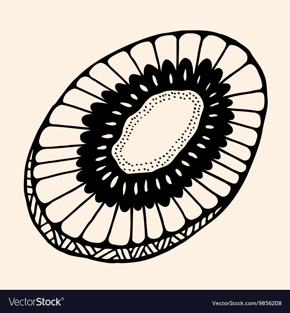 Fruit with abstract pattern