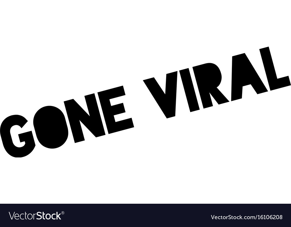 Gone viral rubber stamp