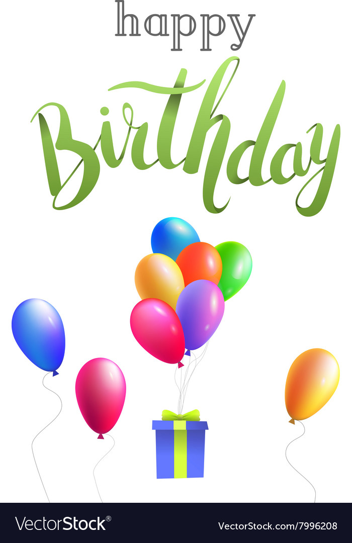 Happy birthday card Royalty Free Vector Image - VectorStock