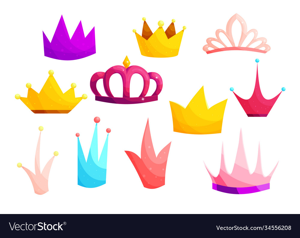 Medieval crowns cartoon