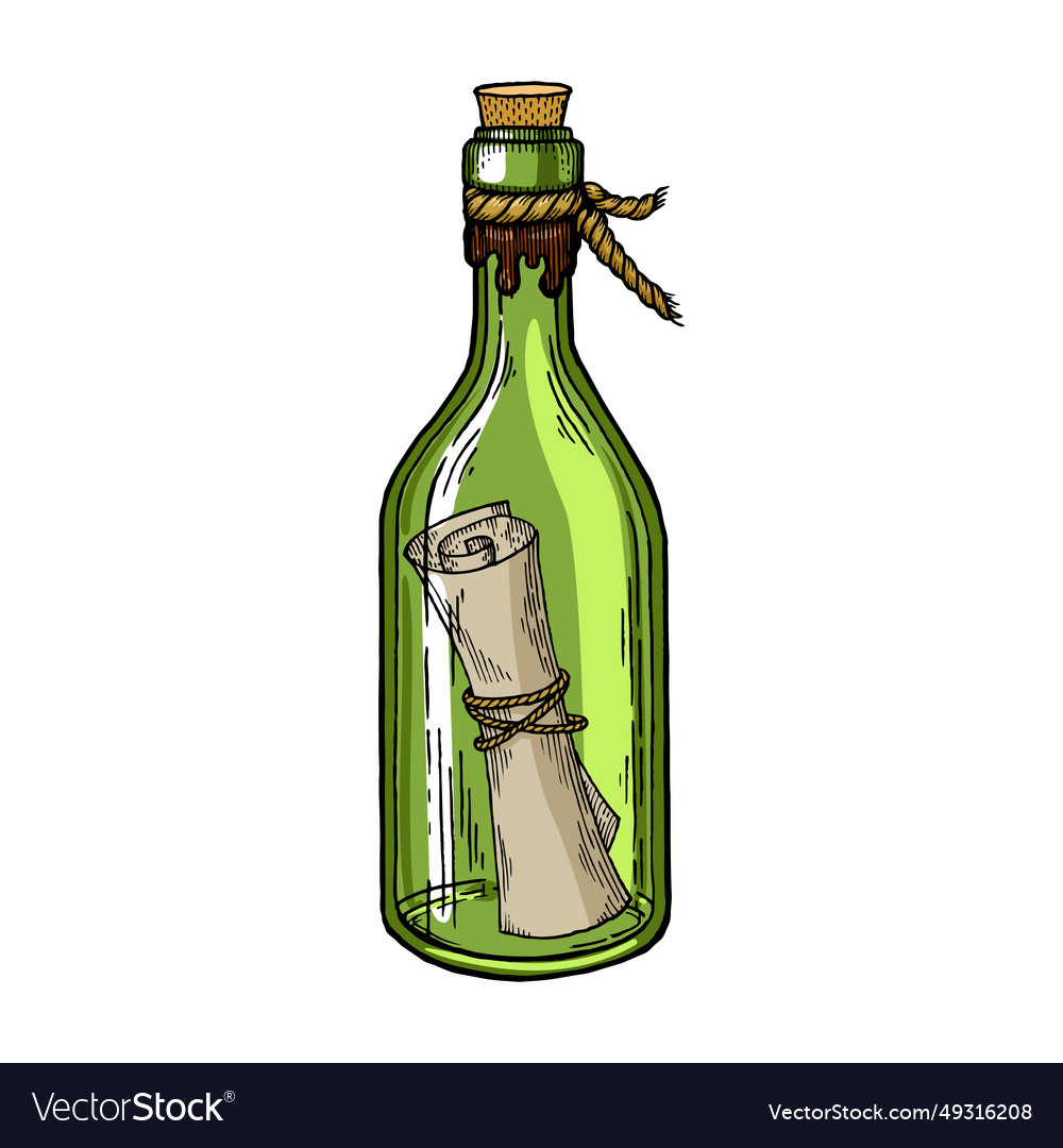 Message in a Bottle - Scratch Board