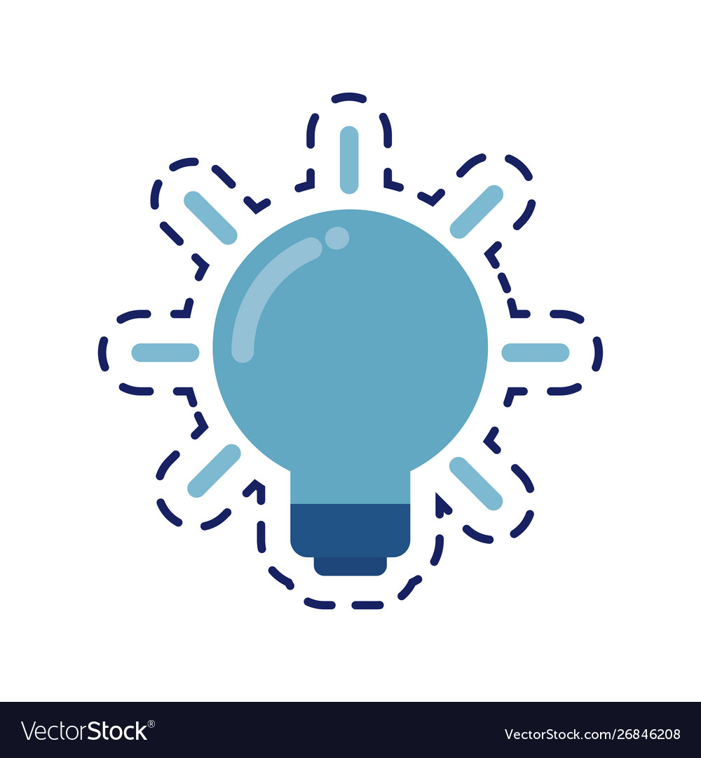 Patch light bulb invention isolated icon Vector Image Patch light bulb invention isolated icon