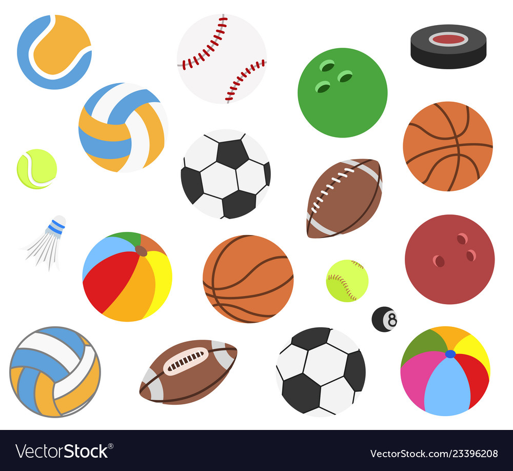Realistische Sportball-Sammlung
