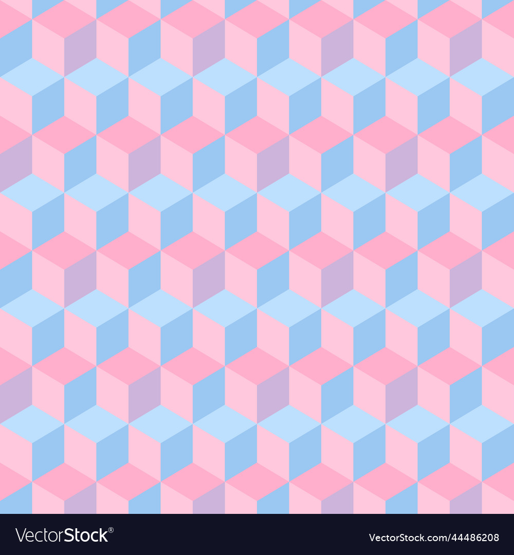 Seamless pattern of the winter color hexagons vector image Seamless pattern of the winter color hexagons