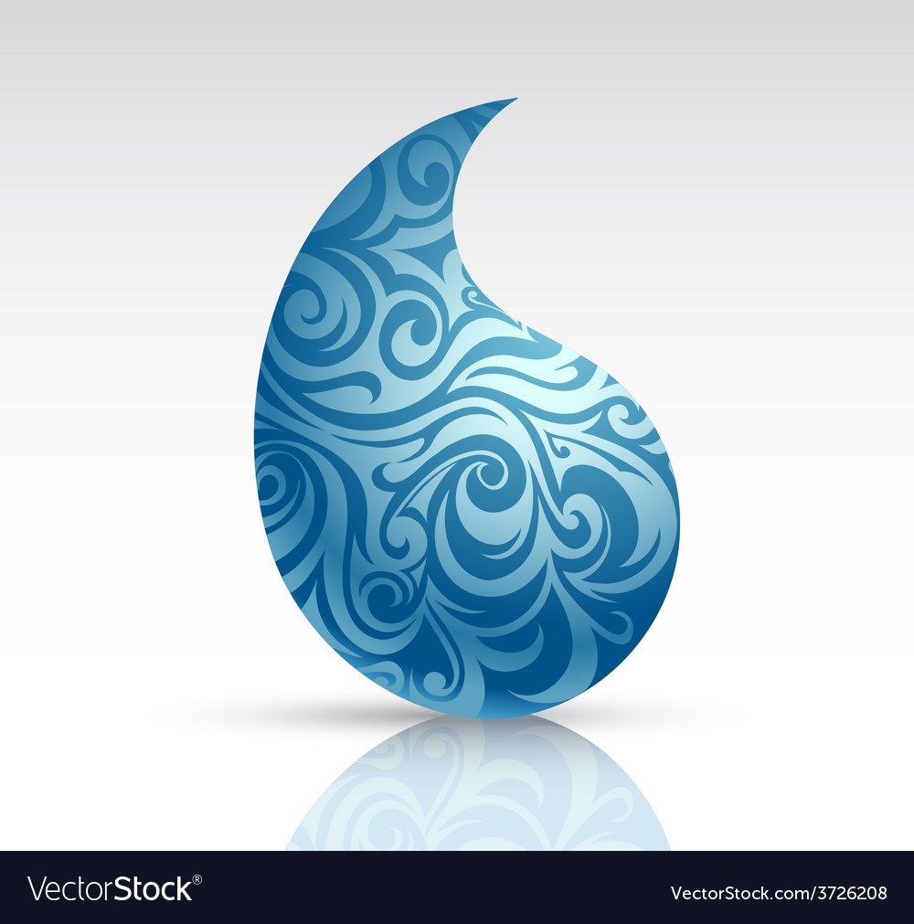 Water drop as design element