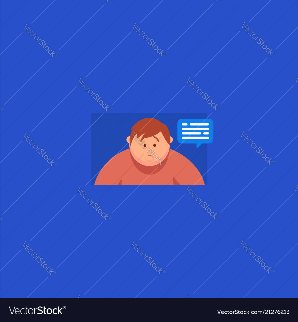 Chatting online on computer