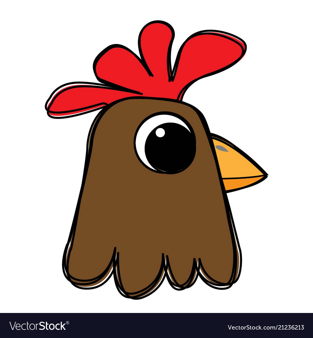 chicken-head-royalty-free-vector-image-vectorstock