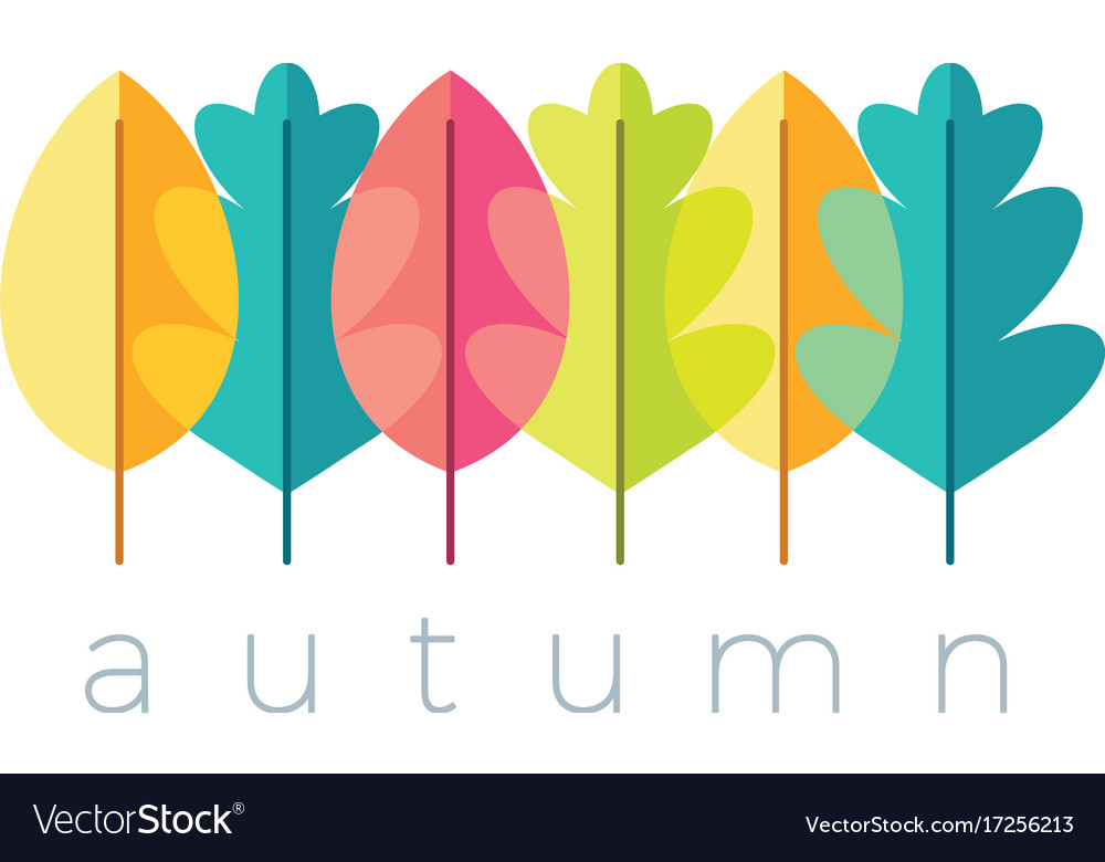 color autumn leaves logo