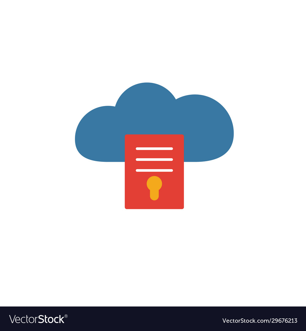 File access icon simple element from web hosting vector image File access icon simple element from web hosting