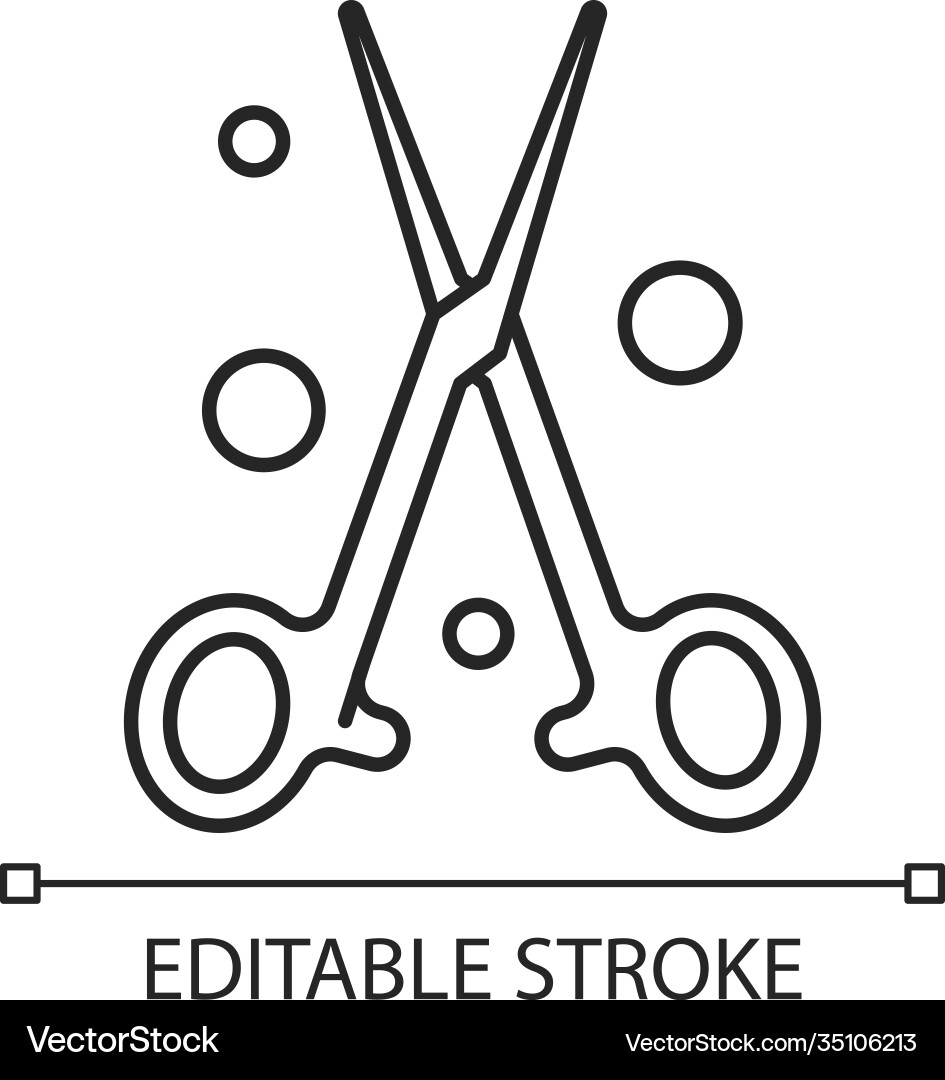 Forceps linear icon Royalty Free Vector Image - VectorStock