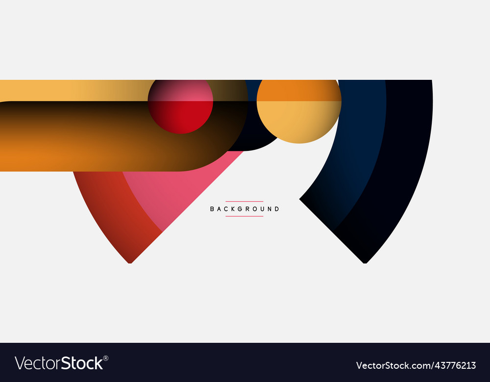 Geometric abstract background round shapes