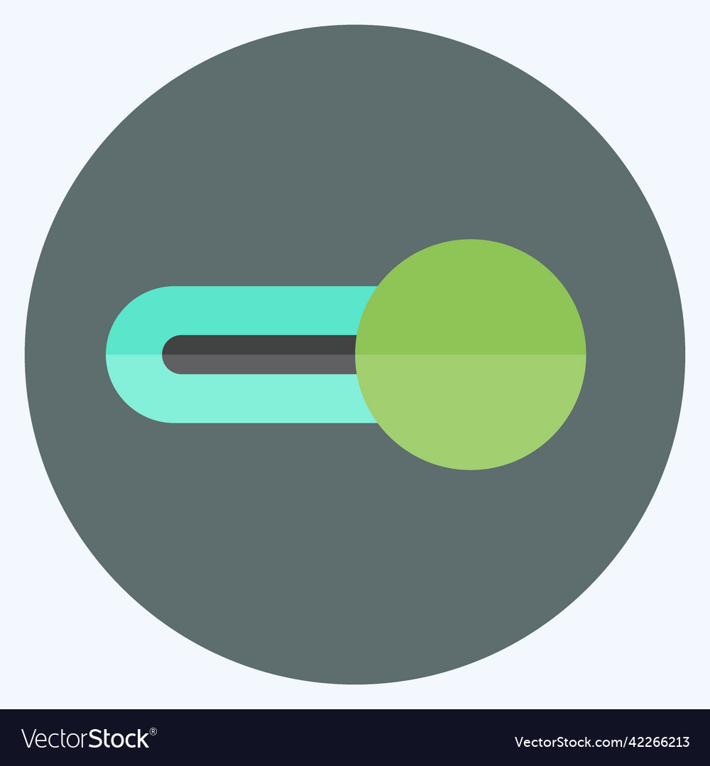 Icon switch on suitable for web interface symbol