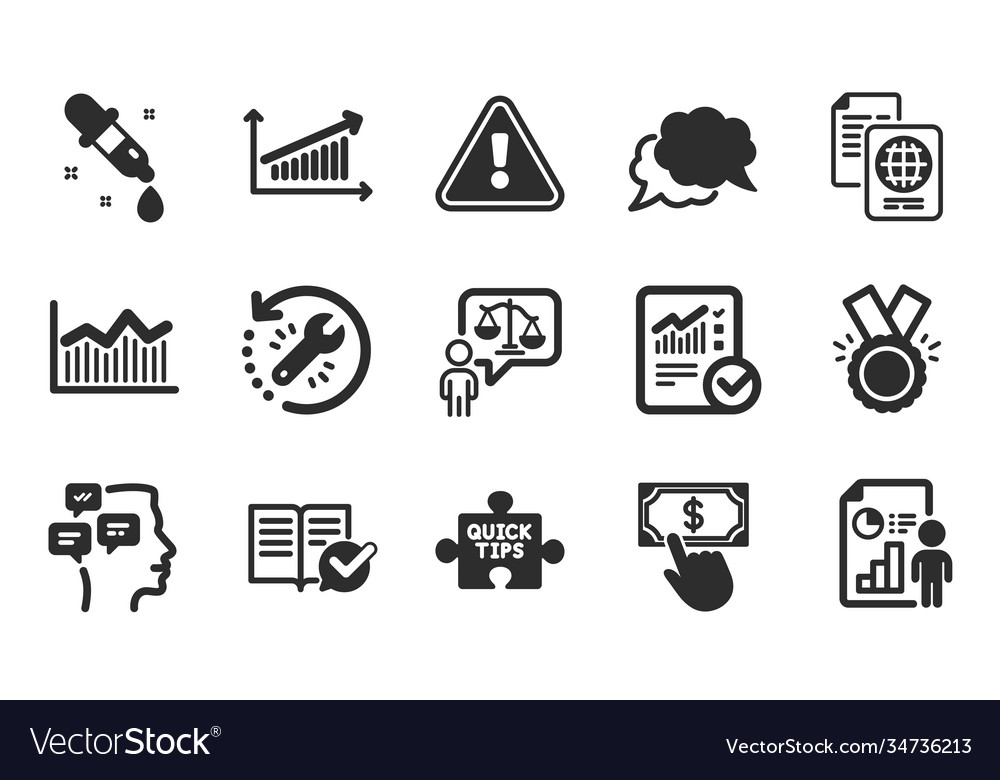 Messages chart and payment click icons set money Vector Image Messages chart and payment click icons set money