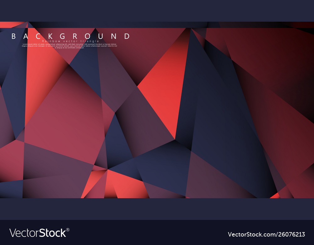 Triangle background with a combination dark
