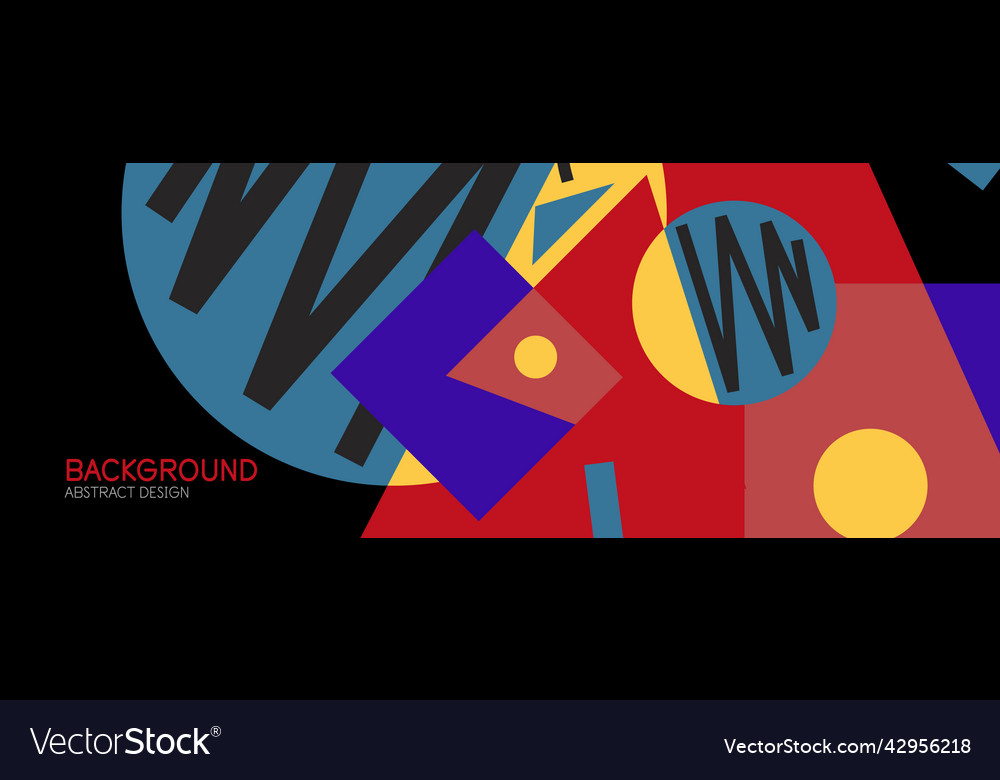 Abstract background with blocks lines geometric vector image Abstract background with blocks lines geometric