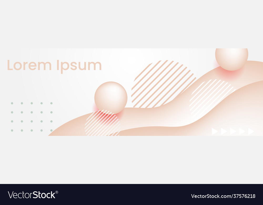 Abstract banner design web template horizontal