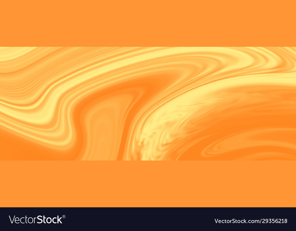 Bright yellow liquid marble texture banner design