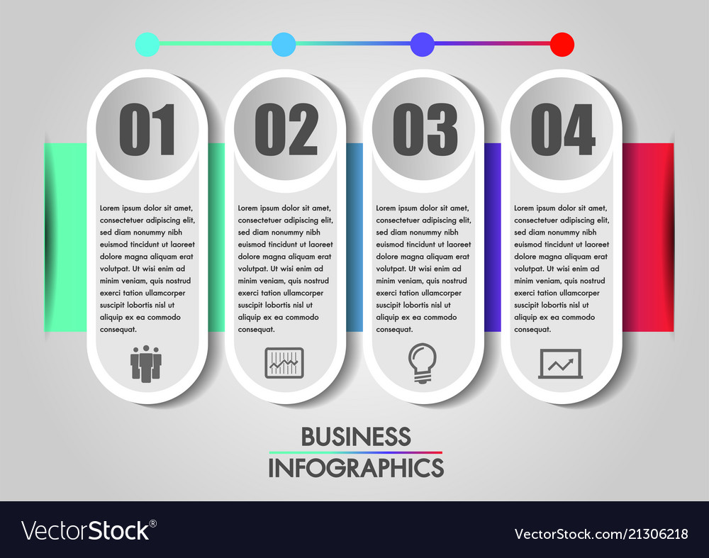 Business infographics concept template is 4 option