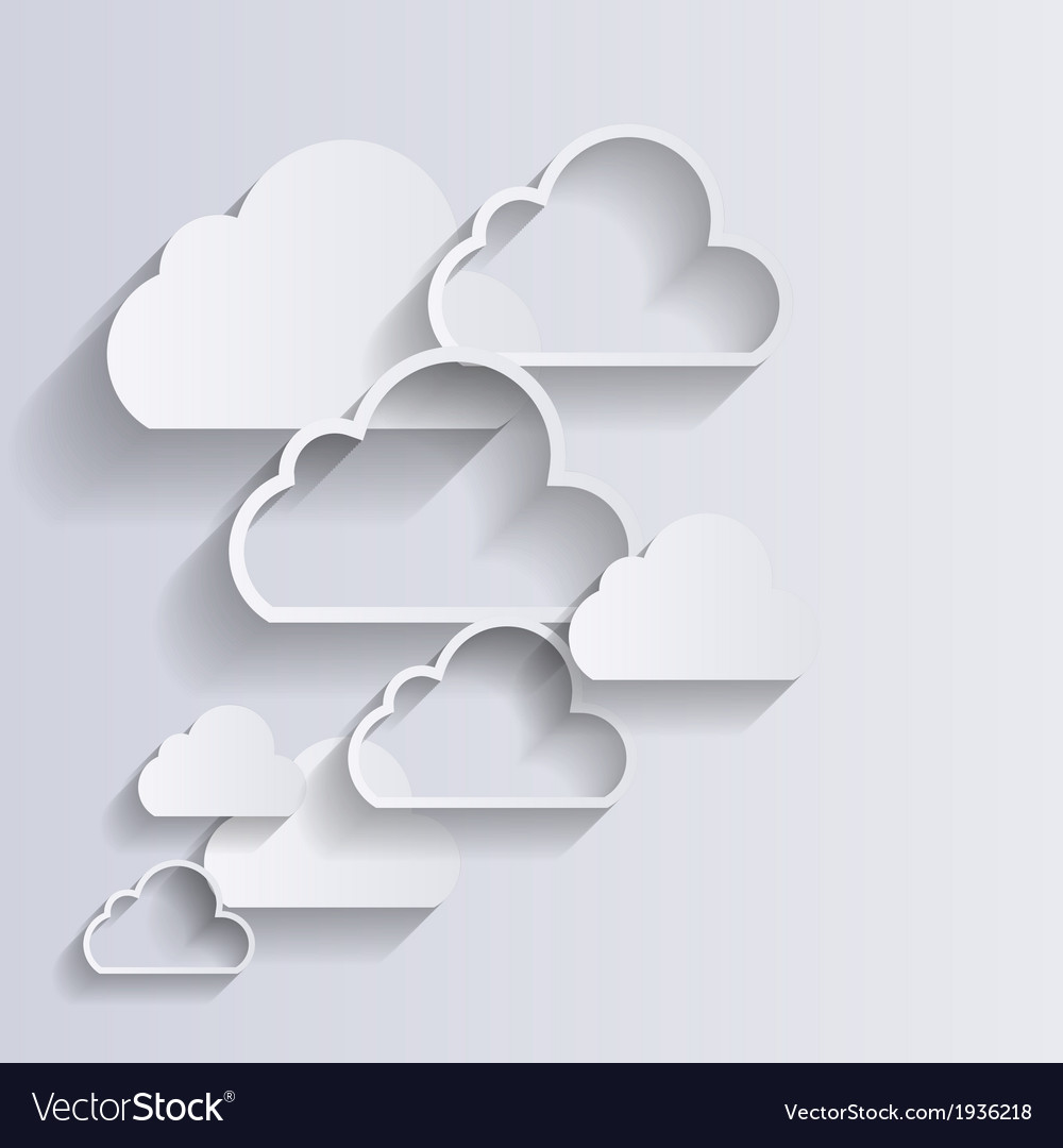 Cloud computing concept on different electronic