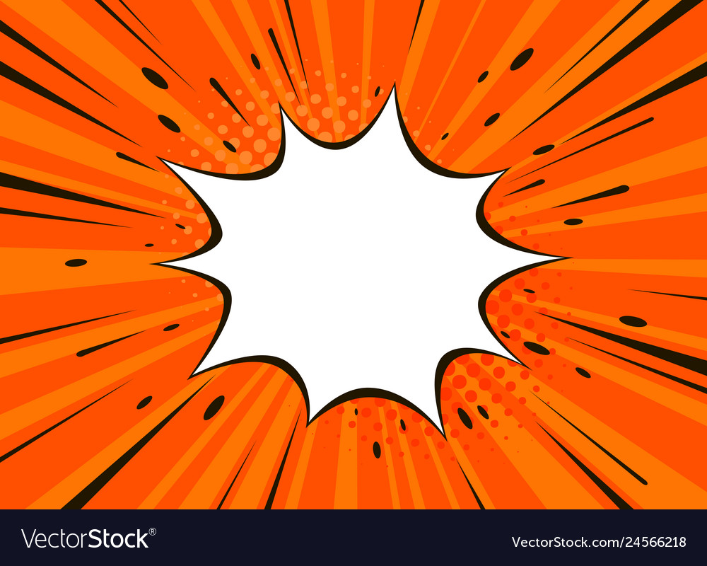 Comic explosion banner pop art retro style Vector Image