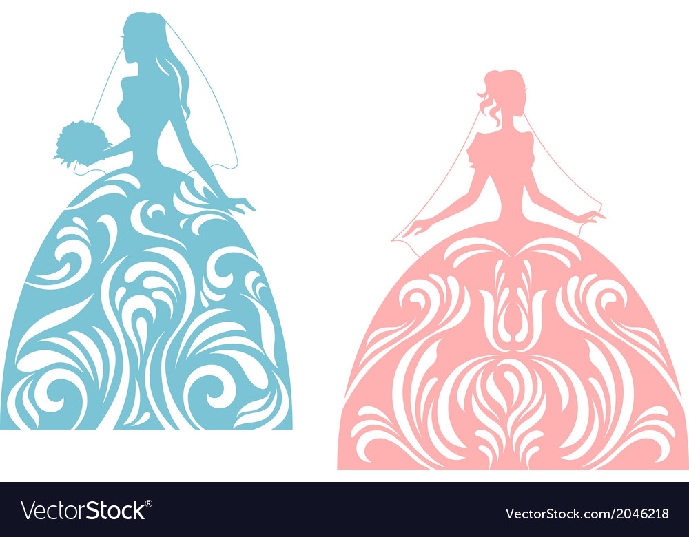 Elegante Brautsilhouette