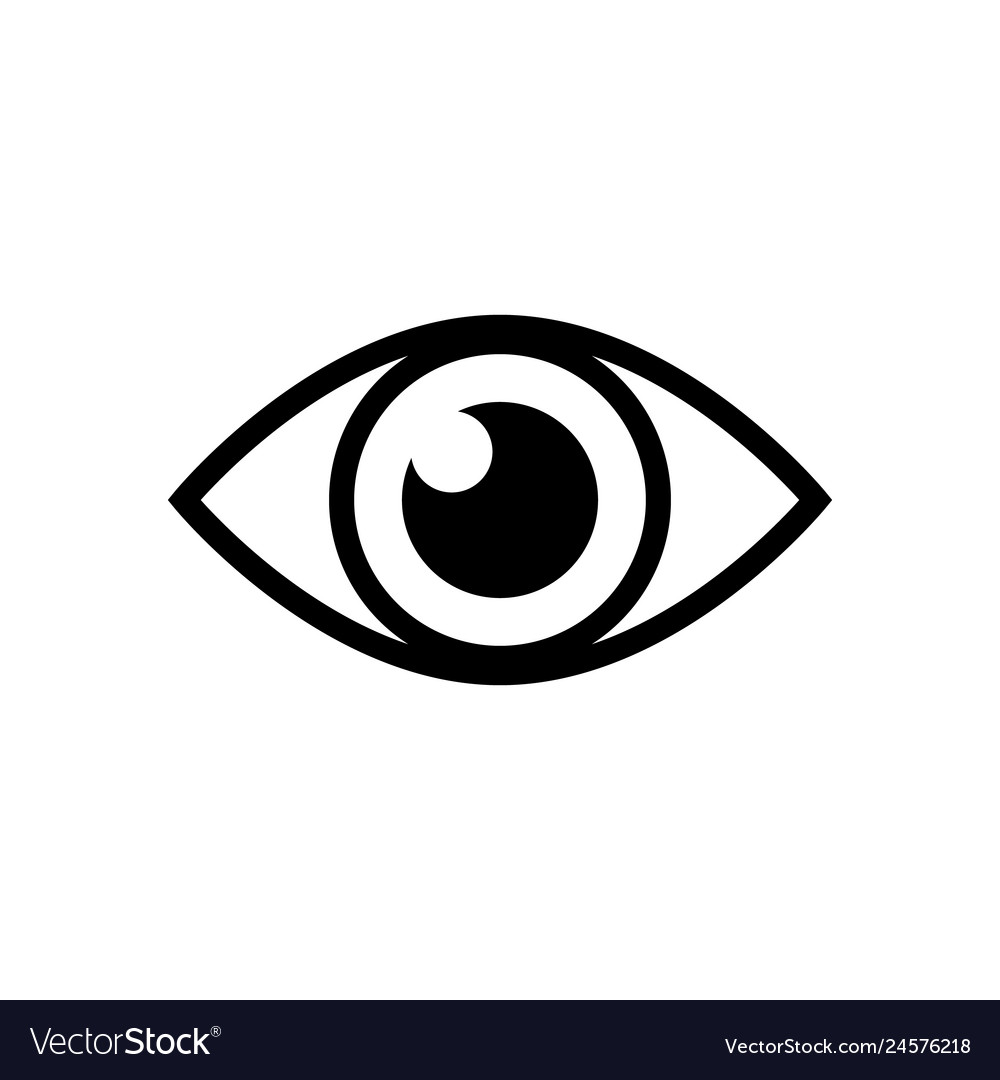 Eye sign icon Royalty Free Vector Image - VectorStock