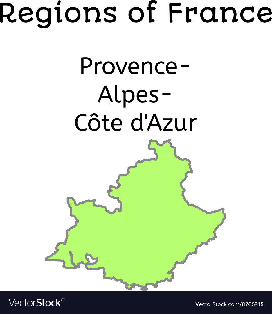 Frankreich Karte provence-alpes-cote dazur