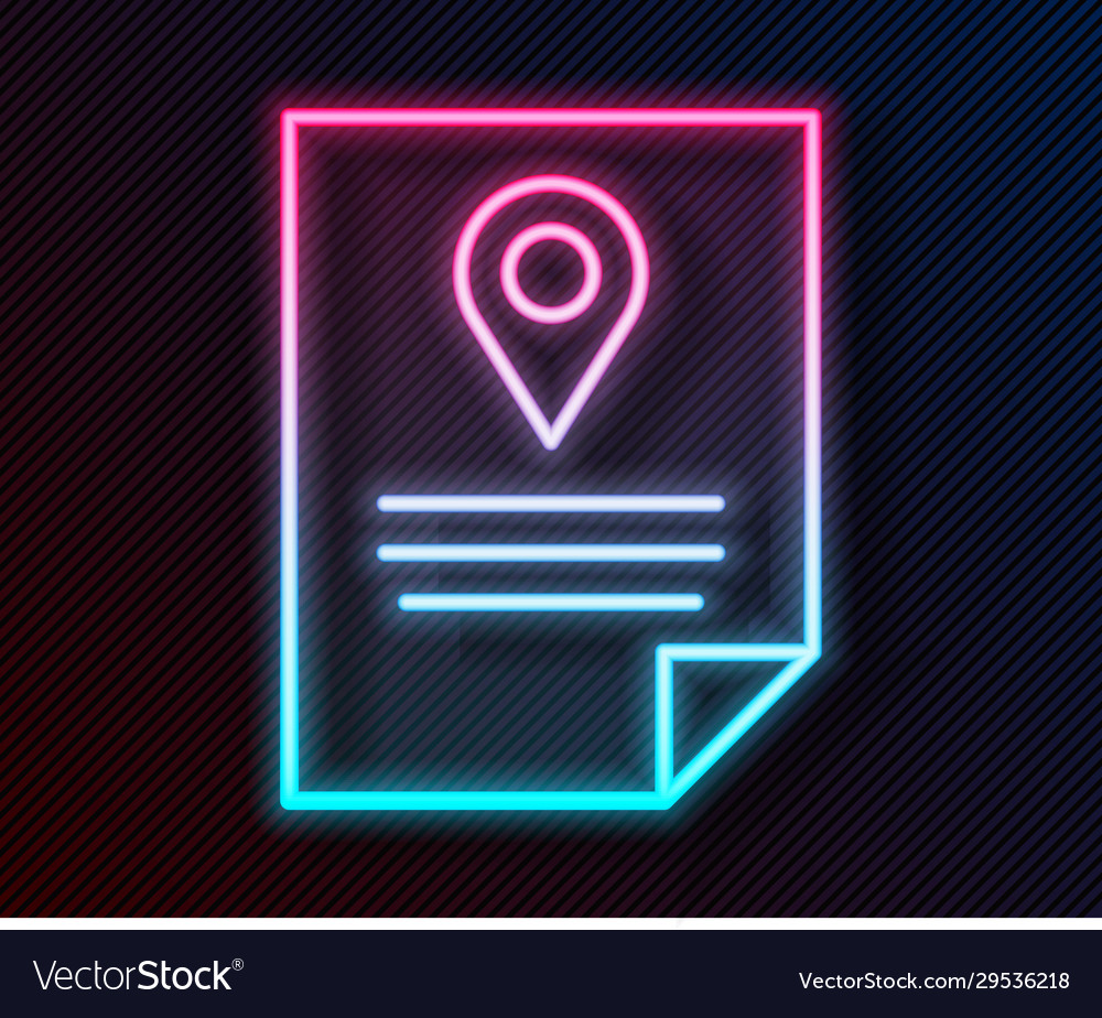 Glowing neon line document tracking marker system